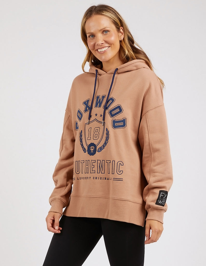 Varsity Hoodie Latte – Foxwood Clothing