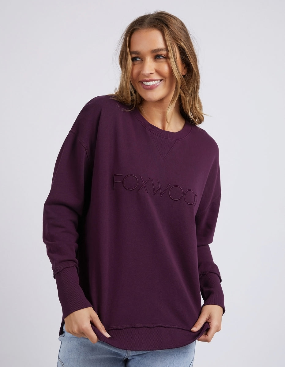 Simplified Crew Plum – Foxwood Clothing