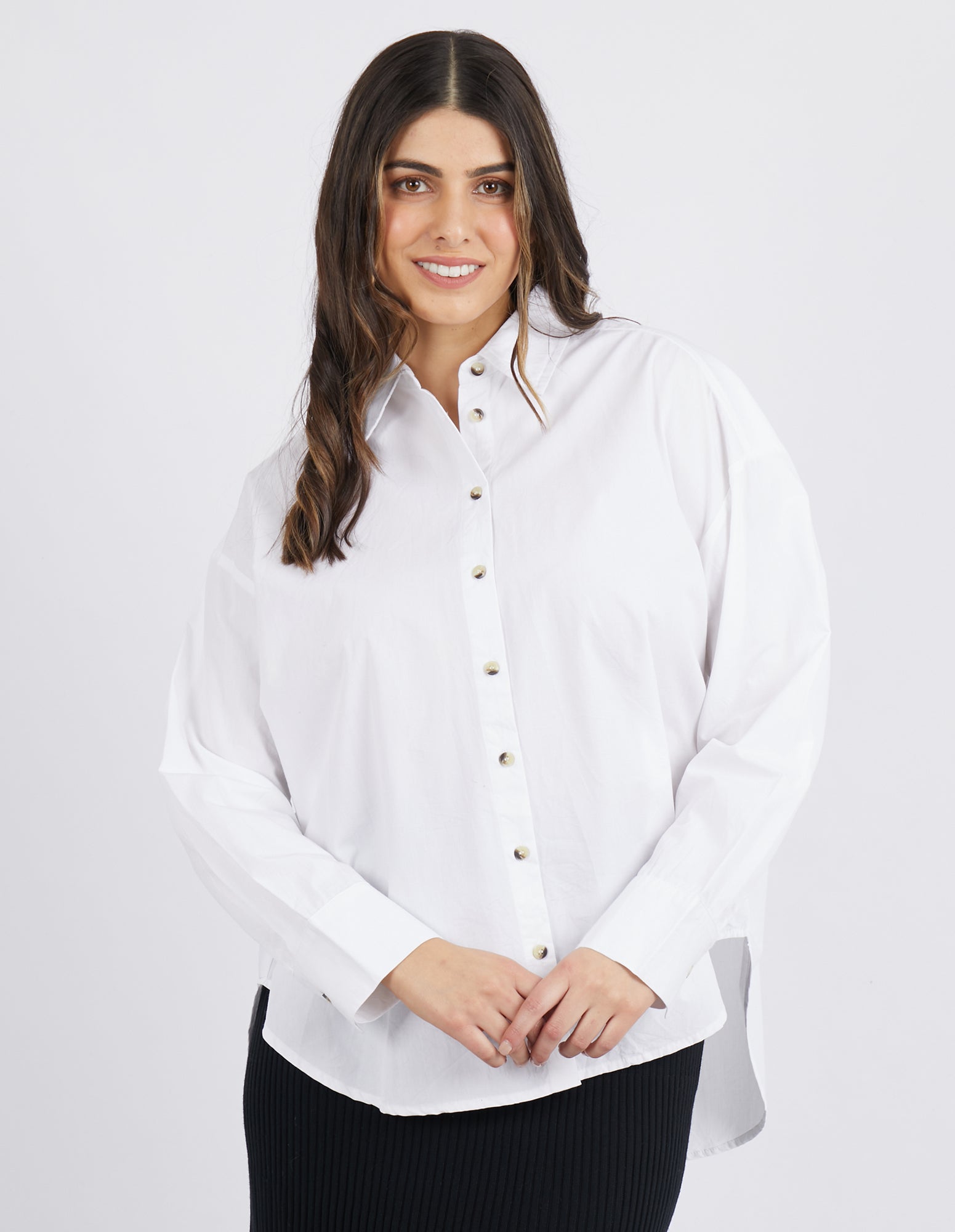 Plus size hotsell white dress shirt